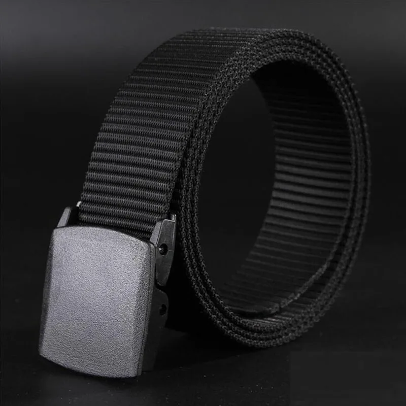 

Automatic Men Outdoor Canvas Belt Hiking Camping Safety Waist Support Hunting Sports Wearable Breathable Military Tactical Belt