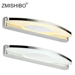 ZMISHIBO светодио дный зеркало Декор настенный светильник бра приспособление 8 W-19 W 100-240 V Нержавеющая сталь Водонепроницаемый Ванная комната