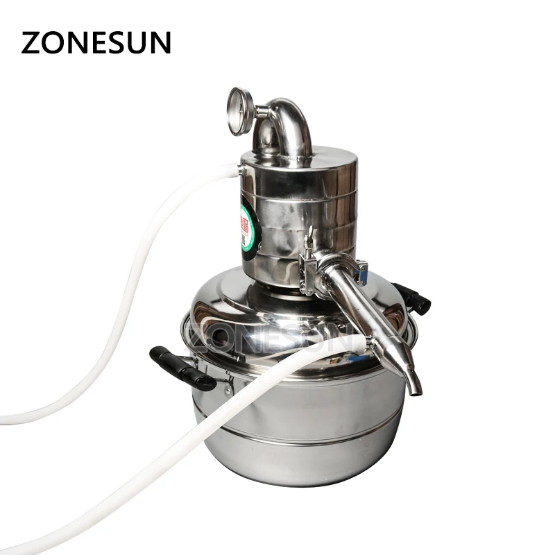 Винный дистиллятор ZONESUN на 10 л бытовые комплекты для бара бойлер вина водный
