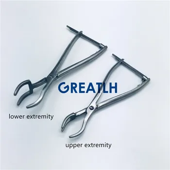 

Three-claw reset forceps Stainless steel Veterinary orthopedics Instruments