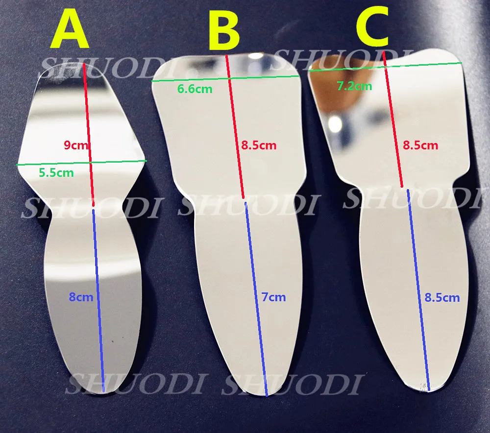 

1 Piece Dental Orthodontic / Implant Autoclavable Dental Oral Clinic Photographic Mirror Reflector Double-Side