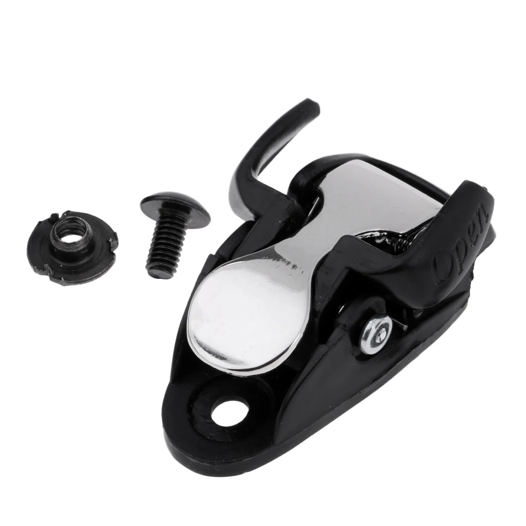 Inline Skating Spider Buckle Roller Skate Boot Clasp with Screw Nut Black