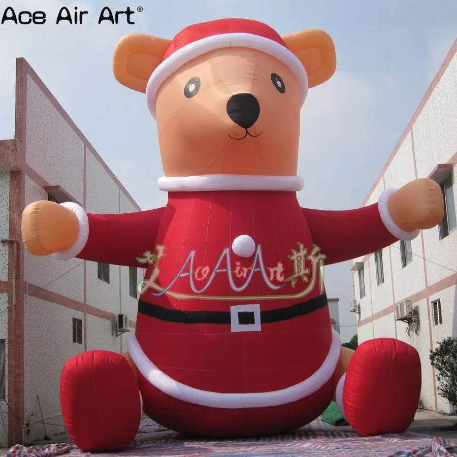 giant Christmas animal cartoon decoration ,sitting inflatable rat in
