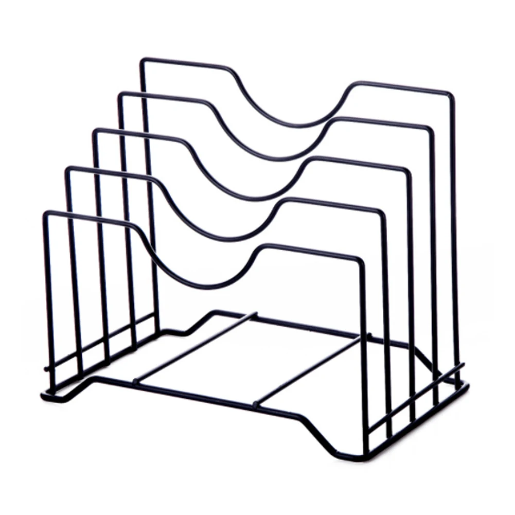 

Metal Steel Cutting Board Holder Block Kitchen Organizer Pantry Bakeware Rack Pan Pot Cover Lid Rack Stand