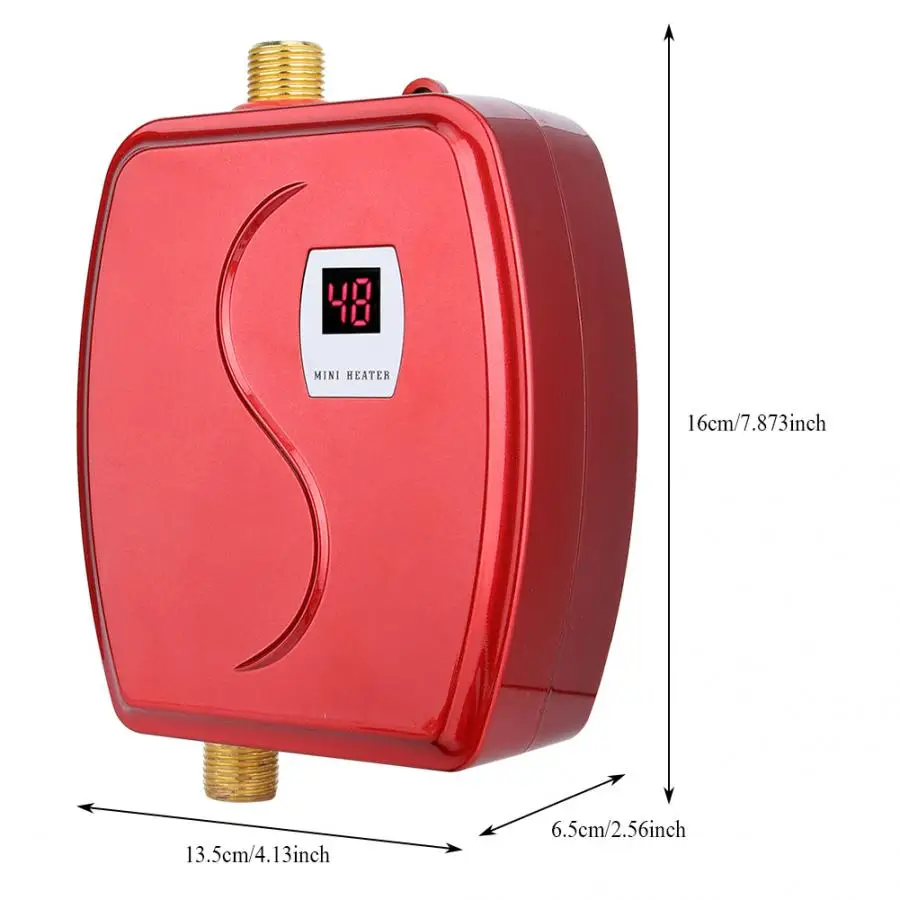 110 в 3000 Вт мини Электрический Проточный мгновенный нагреватель горячей воды Ванная комната Кухня Стиральная вилка США