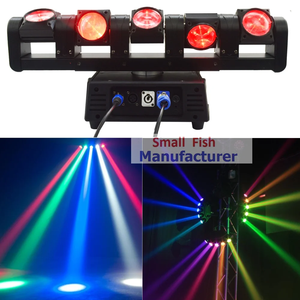 

2017 New ADJ Professional Stage Lights 5 Heads Rogue RGBW 4in1 Led Moving Head Bar Light Led Effect Pixel Control Each 5 Lamps