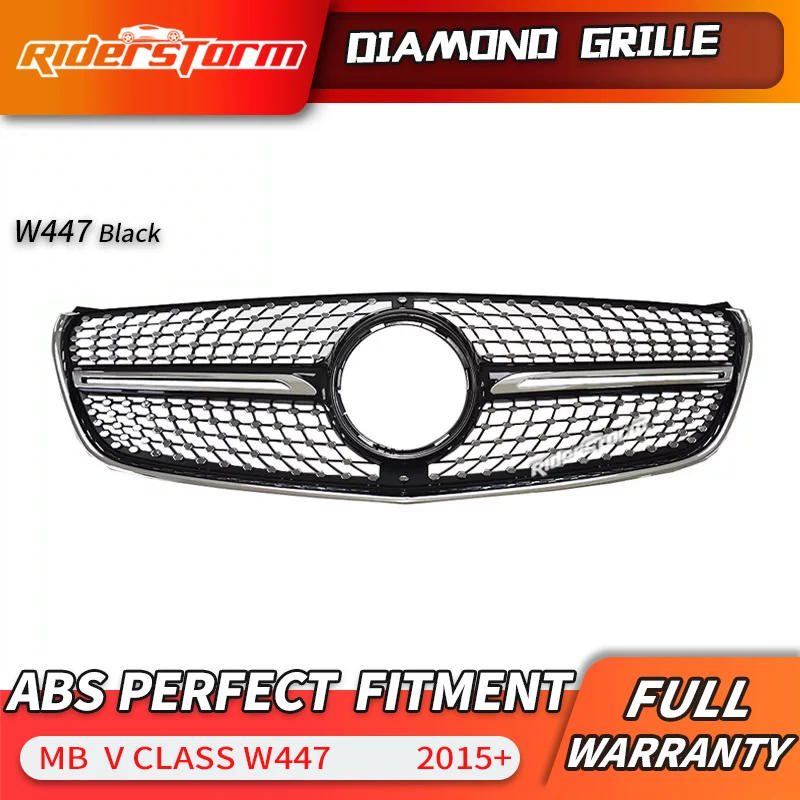 For V Class Grill W447 and VITO Diamond Grille V260 V220 Racing diamond front grille mesh grill|Гоночные решетки| |