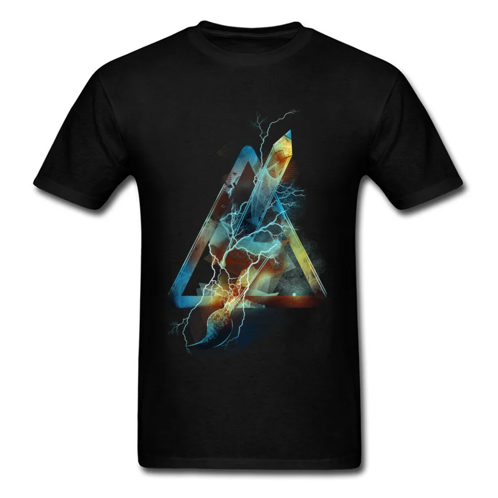 Men Tops Shirts High Tension Family Printing T-Shirt Pure Cotton Short Sleeve Printed On Tee-Shirts Crew Neck Wholesale High Tension black