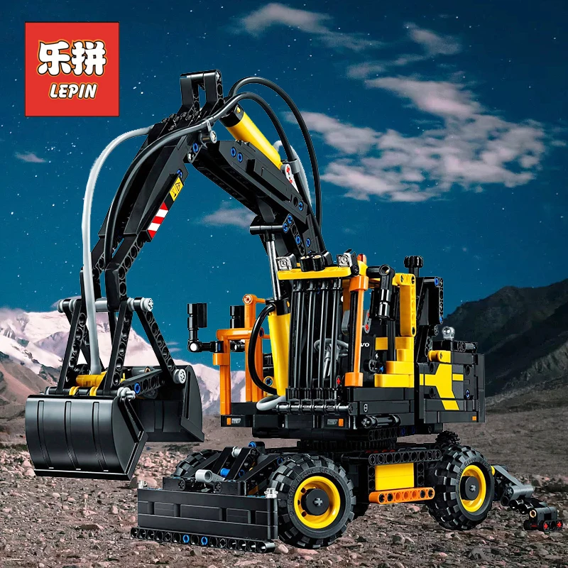

Lepin 20023 Technic the City Engineering Excavator Set Model Building Kits Blocks Compatible 42053 Children DIY Toy Gifts