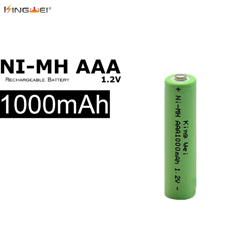 10 шт. перезаряжаемые аккумуляторы AAA 1 2 в Ni MH 1000 мАч|rechargeable battery|aaa rechargeable batterybattery 1.5v