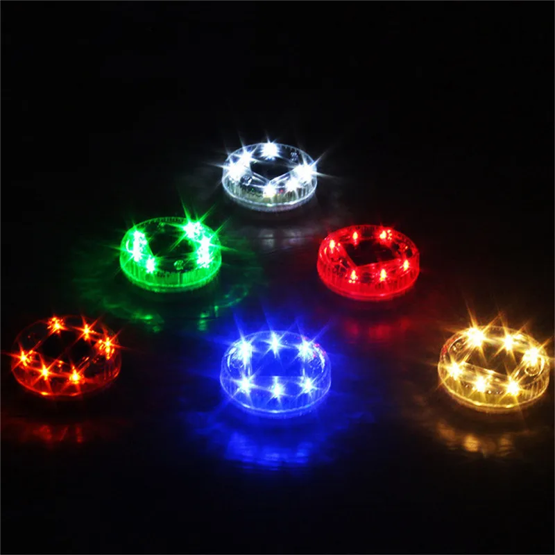 

6 LED Floating Pond Light Solar Powered IP68 Waterproof Multicolor Underground Pond Swimming Pool Garden Decorative Light