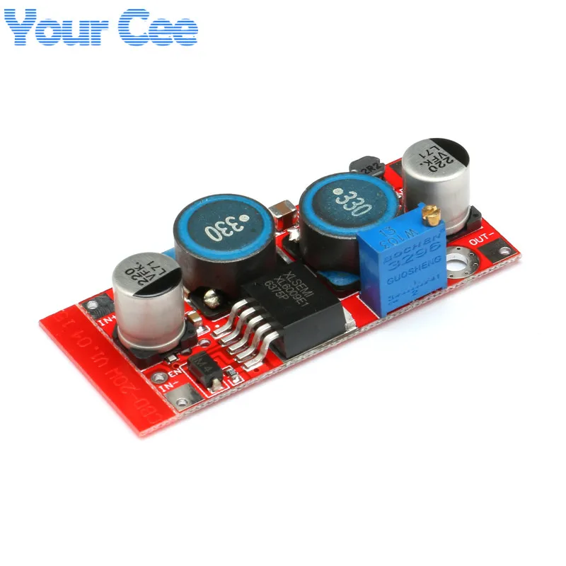 Регулируемый понижающий преобразователь 10 шт. XL6009 блок питания 20 Вт 5 32 В 1 2 35 в|supply