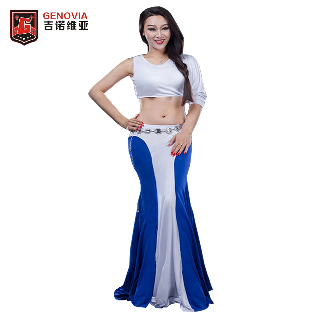 Best Seller Belly Dance Costumes Performance Club 2Pics Top & fishtail