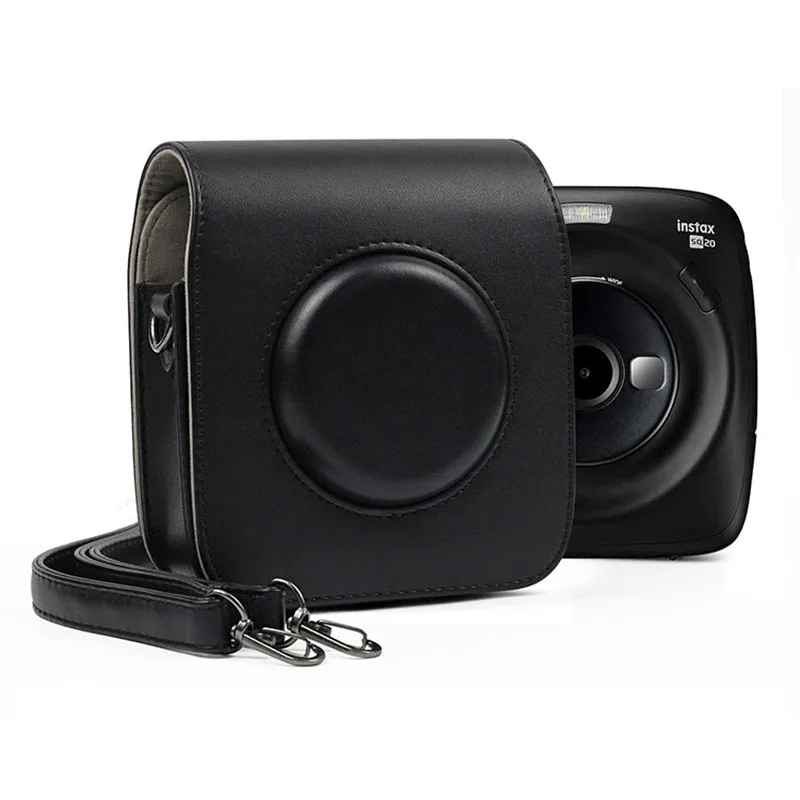 Чехол для камеры FUJIFILM Instax SQUARE SQ20 SQ10 из искусственной кожи в винтажном стиле с