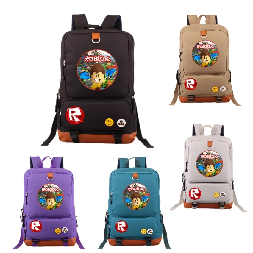 Roblox Spiele Rucksäcke Teenager Mädchen Cartoon Rucksack Student Schule Tasche frauen laptop schultern tasche männer casual reisetaschen Kaufen