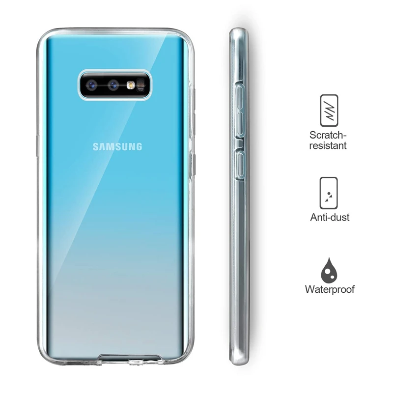 

for Samsung Galaxy S6 S7 S8 S9 A6 A8 A7 Edge plus J2 Pro J250F 2018 NOTE 3 4 5 8 9 Full Body Soft Cover 360 Degree Clear Case