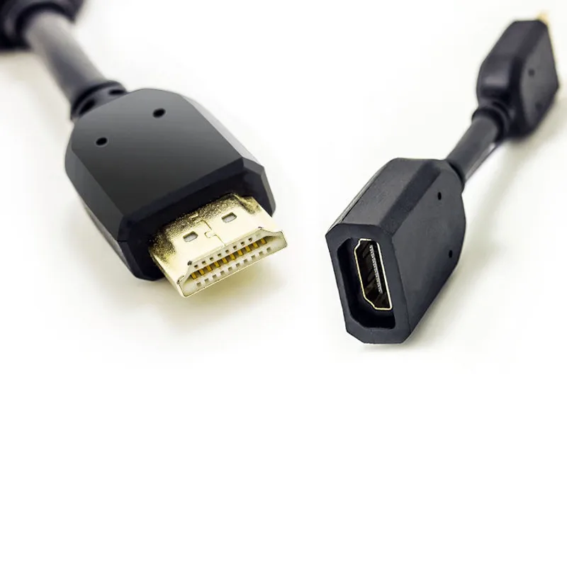 Высокое качество 10 см HDMI Мужской к HDMI Женский удлинитель позолоченный HDMI Расширение "Мама-папа" кабель для lcd HDTV 1080P