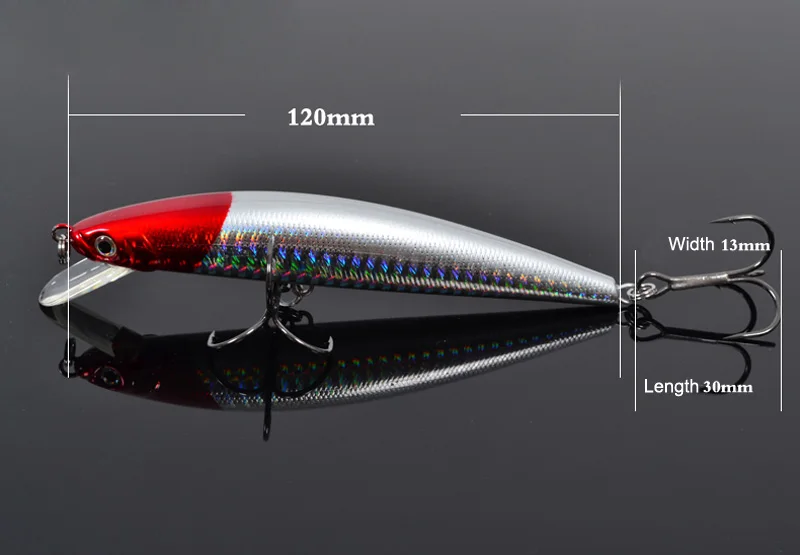 Tsurinoya DW15 1 шт. 120 мм 18 г Minnow наживка воблер искусственные глубина погружения приманки 2,5 м для рыбалки