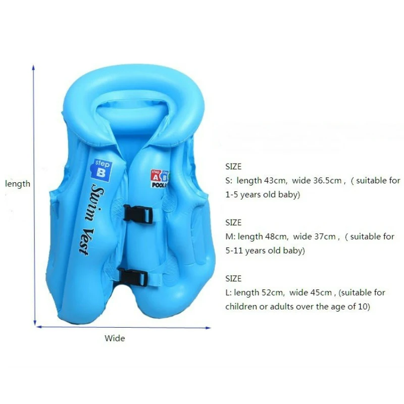 Детский летний спасательный круг для плавания, спасательный круг из ПВХ, надувной жилет для плавания, детская одежда для плавания, безопасный плавательный инструмент для малышей