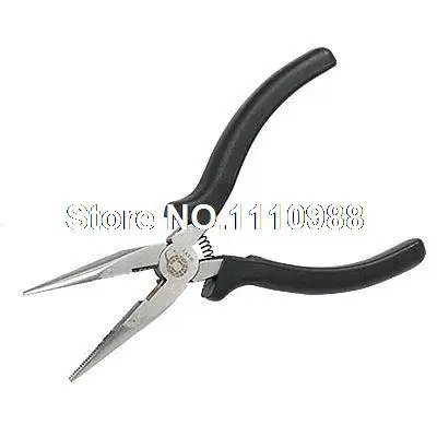 

Black Plastic Handle Long Nose Cutter Pliers 6 1/2"