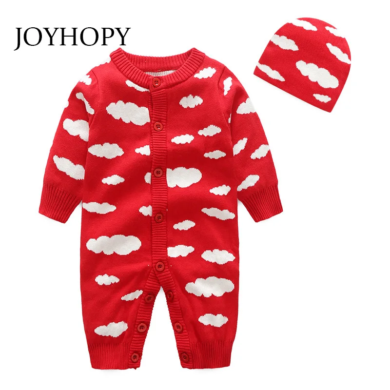 Knitted Baby Winter Romper Christmas Newborn Boys Girls One Piece