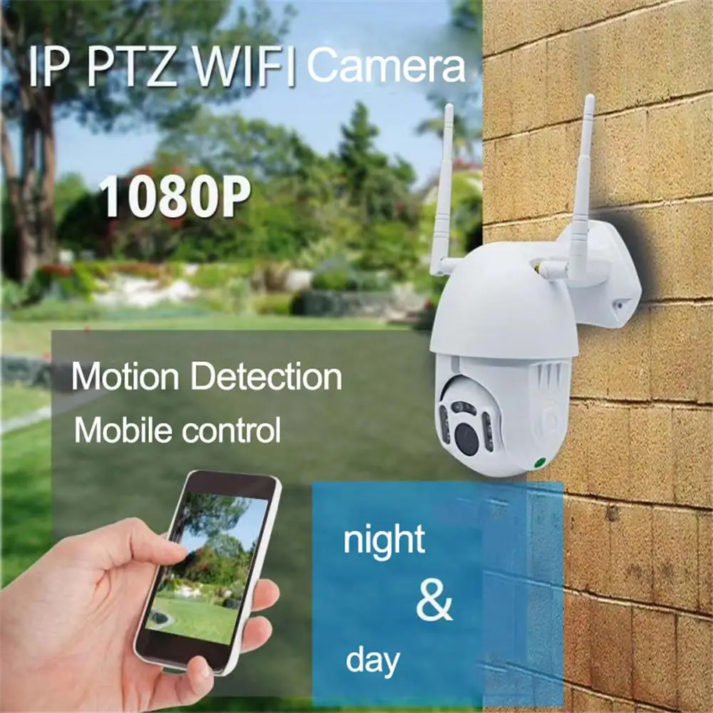 HD 1080P WIFI PTZ IP Camera Outdoor Wireless Speed Dome CCTV Home Security Camera ONVIF IR-CUT Home Surveilance Waterproof