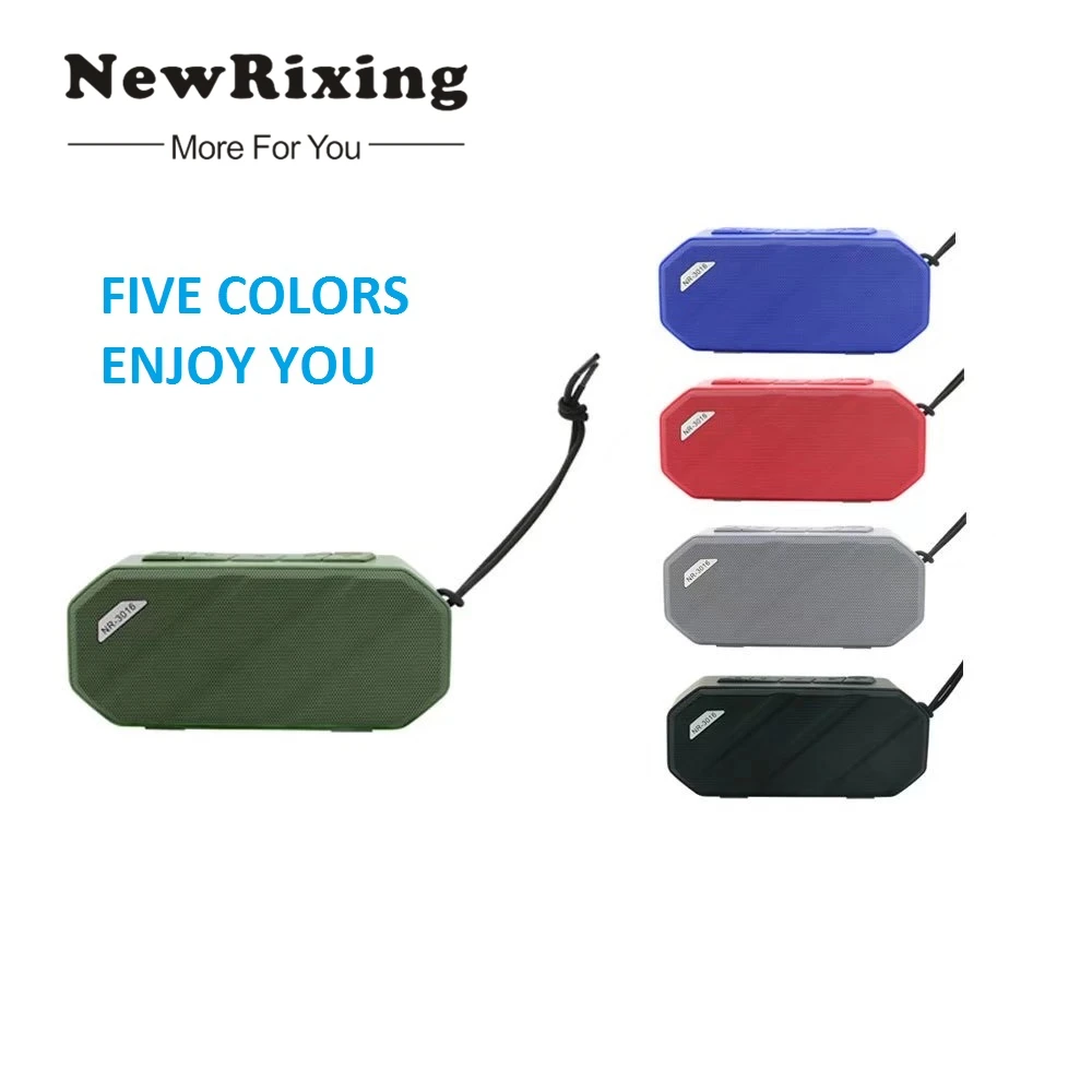 

NewRixing Mini Bluetooth Speaker Portable Wireless Speaker Sound System 3D Stereo Music Surround Support TF AUX IN U Disk Play