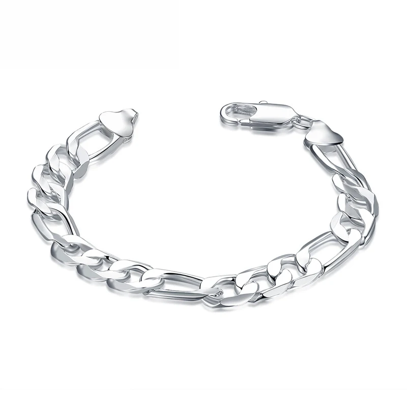 

2019 Men Chain Link Stainless Steel Bracelet Male Jewelry Christmas Gift