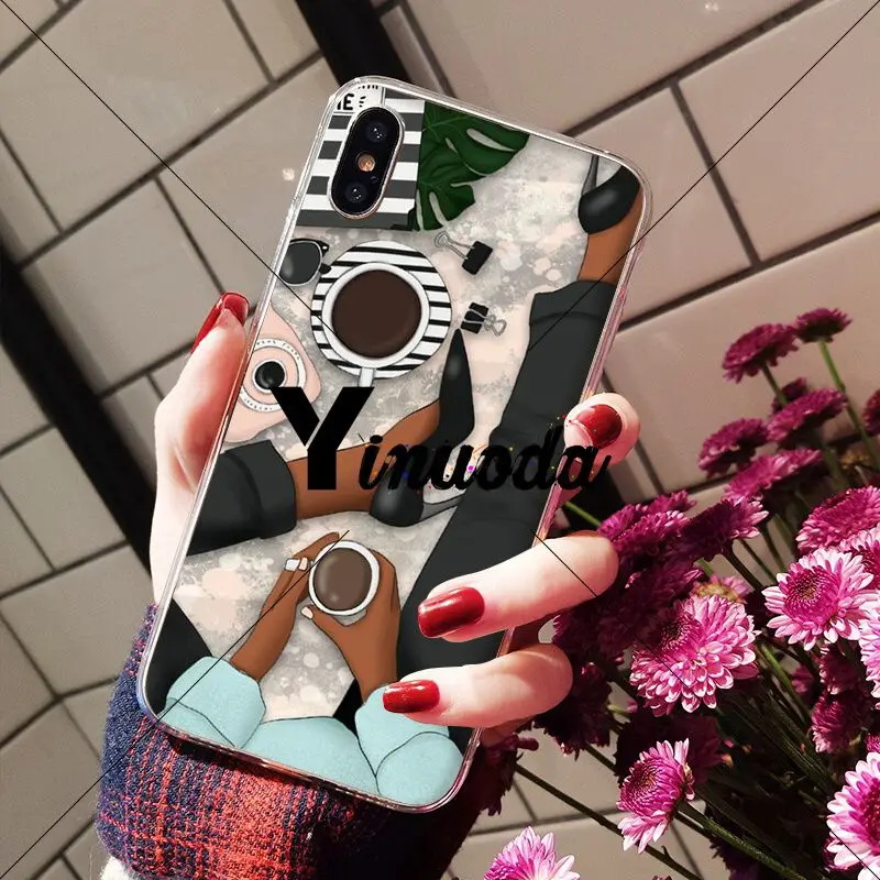 VOGUE Christmas Princess Girl Female boss coffee Phone Case