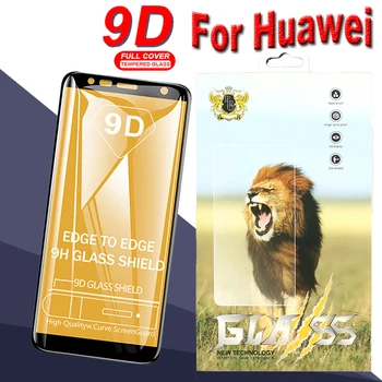 

50pcs 9D Full Cover Tempered Glass For Huawei Honor V20 20 20i 10 Lite 9S 9E 8S 8X Max HD Anti-Scratch Film With New Package