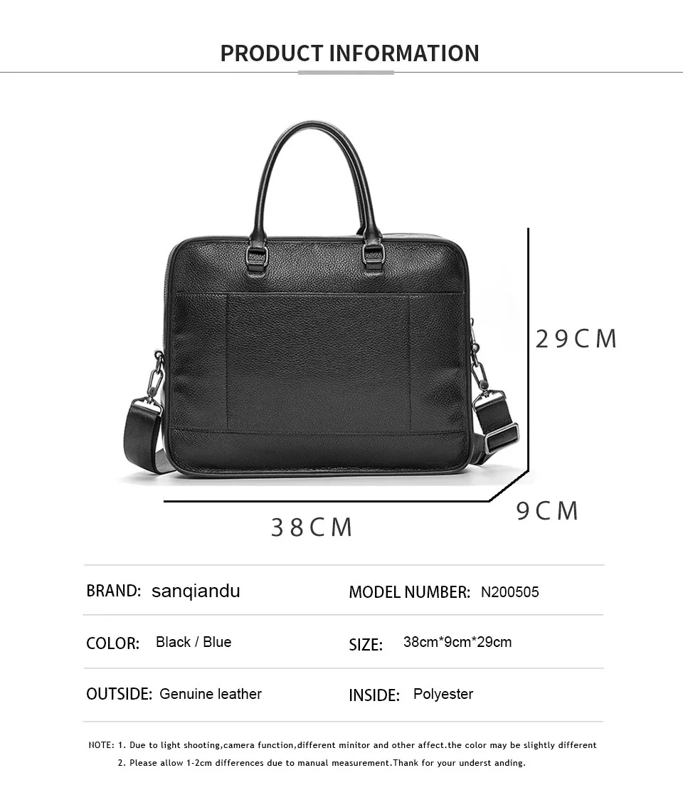 Дизайнерский мужской деловой портфель из воловьей кожи, мужская сумка-мессенджер из натуральной кожи для ноутбука, повседневные дорожные сумки, мужская деловая сумка