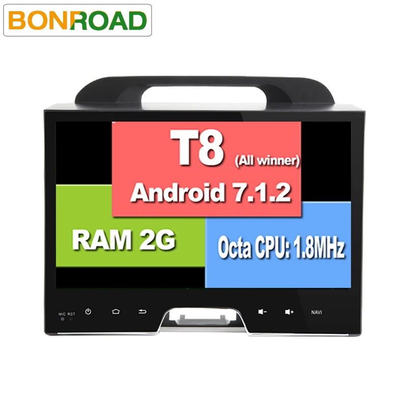 Clearance Bonroad Eight Core10" 2Din Android 7.1.2 IPS Screen 1024*600 Car PC Tablet universal For Kia Sportage 2009-2015  GPS Radio Audio 1