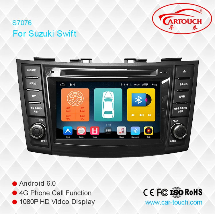Android 6.0 Car DVD Player for Suzuki swift 2010 2014 Head Unit Tape