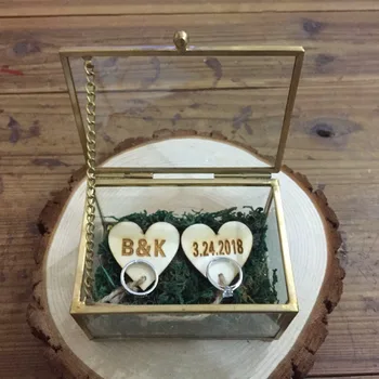 

Ring Bearer Box, Bridesmaid Gift Custom Jewelry Box, Personalized Ring Pillow Rustic Wedding Ring Holder Box Wedding Gift