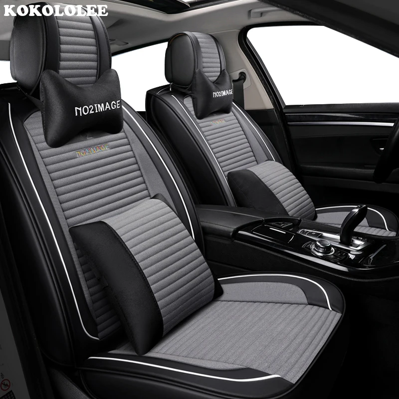 KOKOLOLEE Front Rear Car Seat Cover Universal auto seats covers for