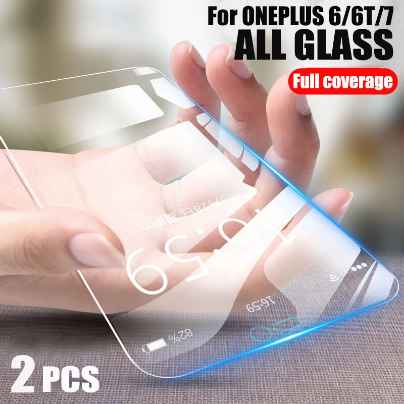 Screen Protector Glass For ONEPLUS 7 Full Covered Tempered Glass For Oneplus 6T 7 Explosion proof