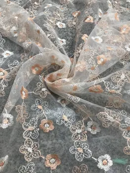 

5yards Latest Net French Lace Material High Quality French tulle net mesh African Lace Fabric 3colors Wedding African Lace AFRFF