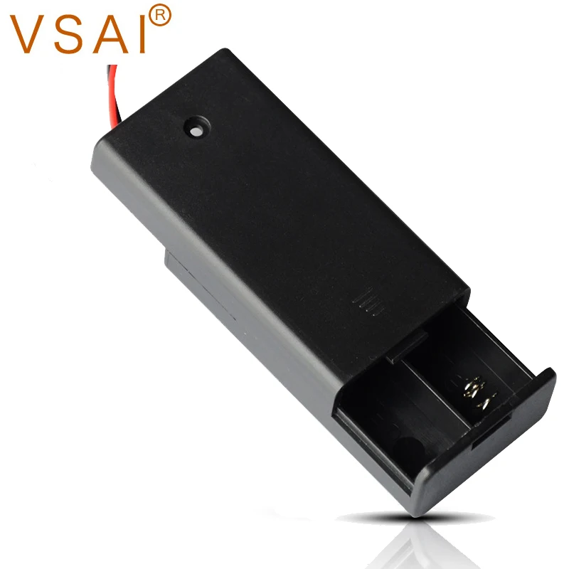 

VSAI 2pcs AA Power Battery Storage Case ABS Material Box Holder With 2 Slots