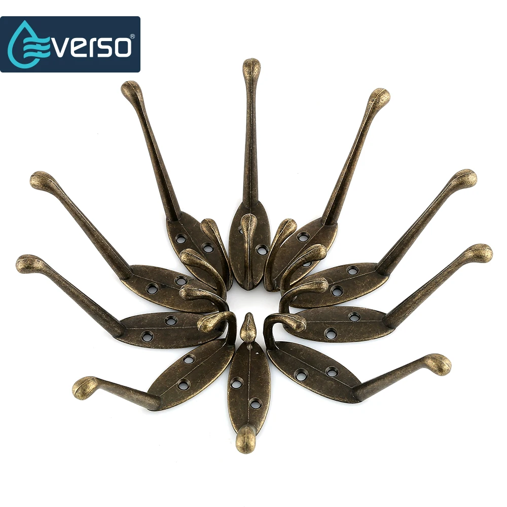 EVERSO 5 Colors Aluminum Alloy Bathroom Robe Rack Wall Clothes Rack Towel Rack Cloth Hanger Coat