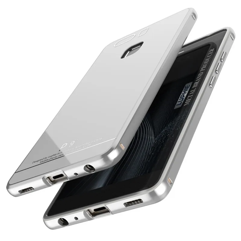 For huawei P9 case tempered glass cover metal bumper (11)