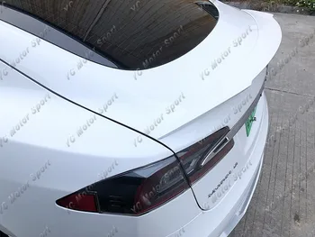 

Car Accessories FRP Fiber Glass Rear Spoiler Fit For 2016-2018 Model S YC DESIGN Type III Style Trunk Spoiler Wing