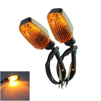 

2x 12V Universal Motorcycle Mini Turn Signal Indicators Flasher Light Bulb Lamp Blinker Clear Lens Amber Light