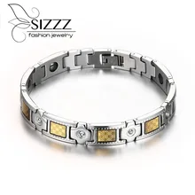 Панк мужские черные резиновый браслет серебряные браслеты из нержавеющей стали запонки браслет Горячие