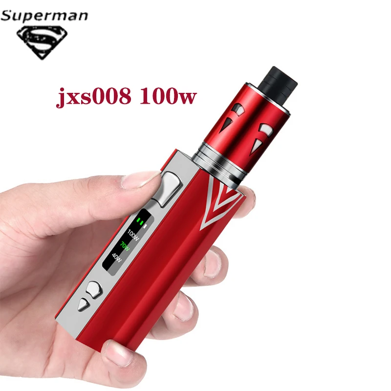 Оригинальный 100 Вт Vape Kit 2000 мАч Bulit in аккумулятор с светодиодный экраном огромный