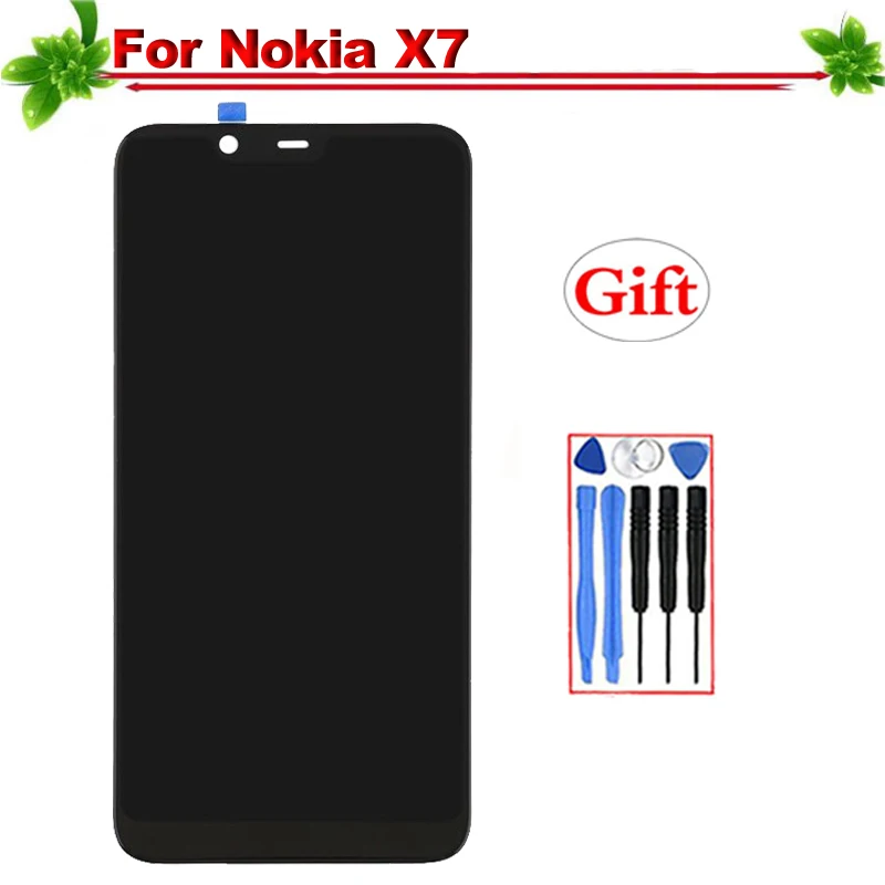 

Replacement for Nokia 7.1 Plus LCD Display Touch Screen Digitizer Full Assembly for Nokia X7 lcd display A quality