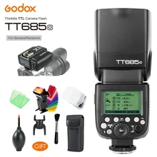 Godox TT685O 2.4G HSS 1/8000s i-TTL GN60 Wireless Speedlite Flash, X1T-O Transmitter Trigger for Olympus/Panasonic +Gift Kit