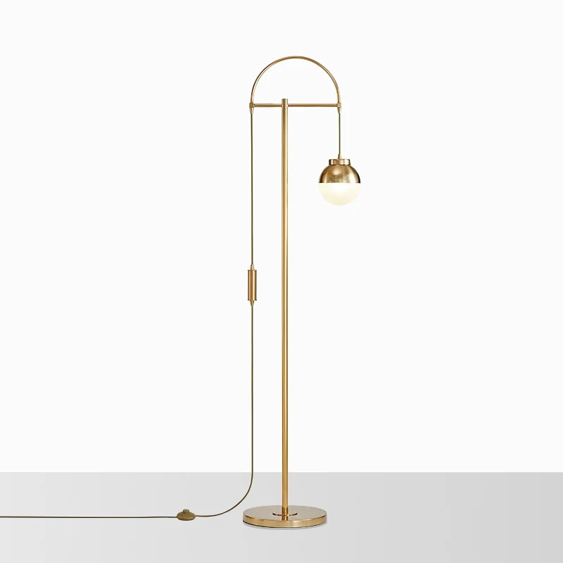 

Postmodern gold glass ball standing lamp study adornment art designer bedroom floor lamp