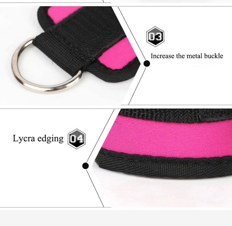Black Blue Red Fitness Ankle Straps Practical Exercise Ankle Cuffs Padded Ankle Strap for Legs Abs and Gluteus Exercises (39)