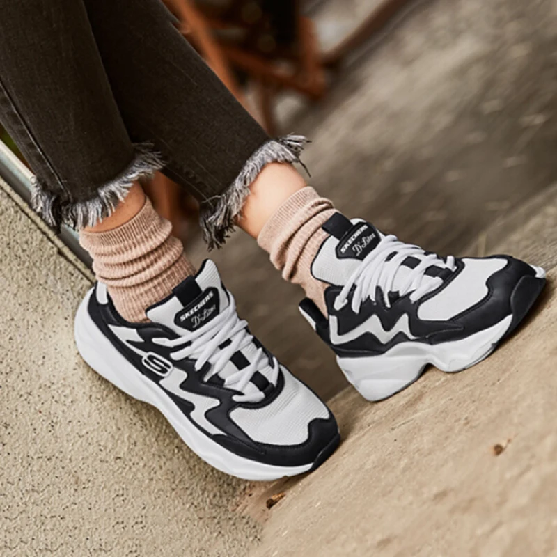 Женские туфли на шнуровке Skechers Повседневные Удобные дышащие платформе 88888105 WGRY