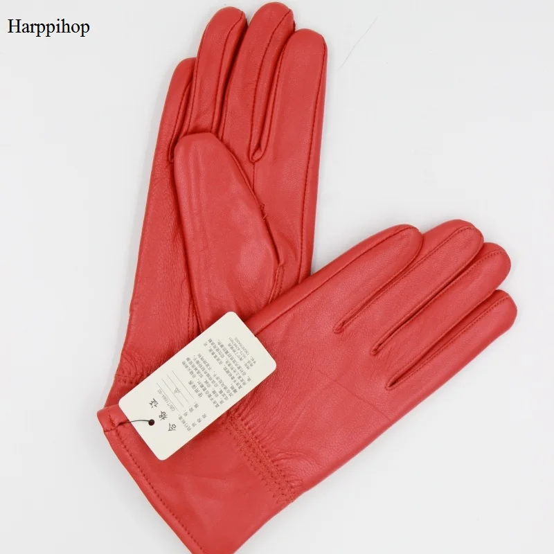 Зимние теплые перчатки из натуральной кожи для детей; теплые милые перчатки из натуральной кожи; Новинка года; варежки из натуральной кожи